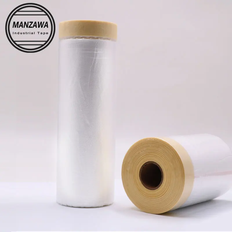 2100mm Transparent Plastic Masking Tape Masking Film Paint Protection Adhesive Tape