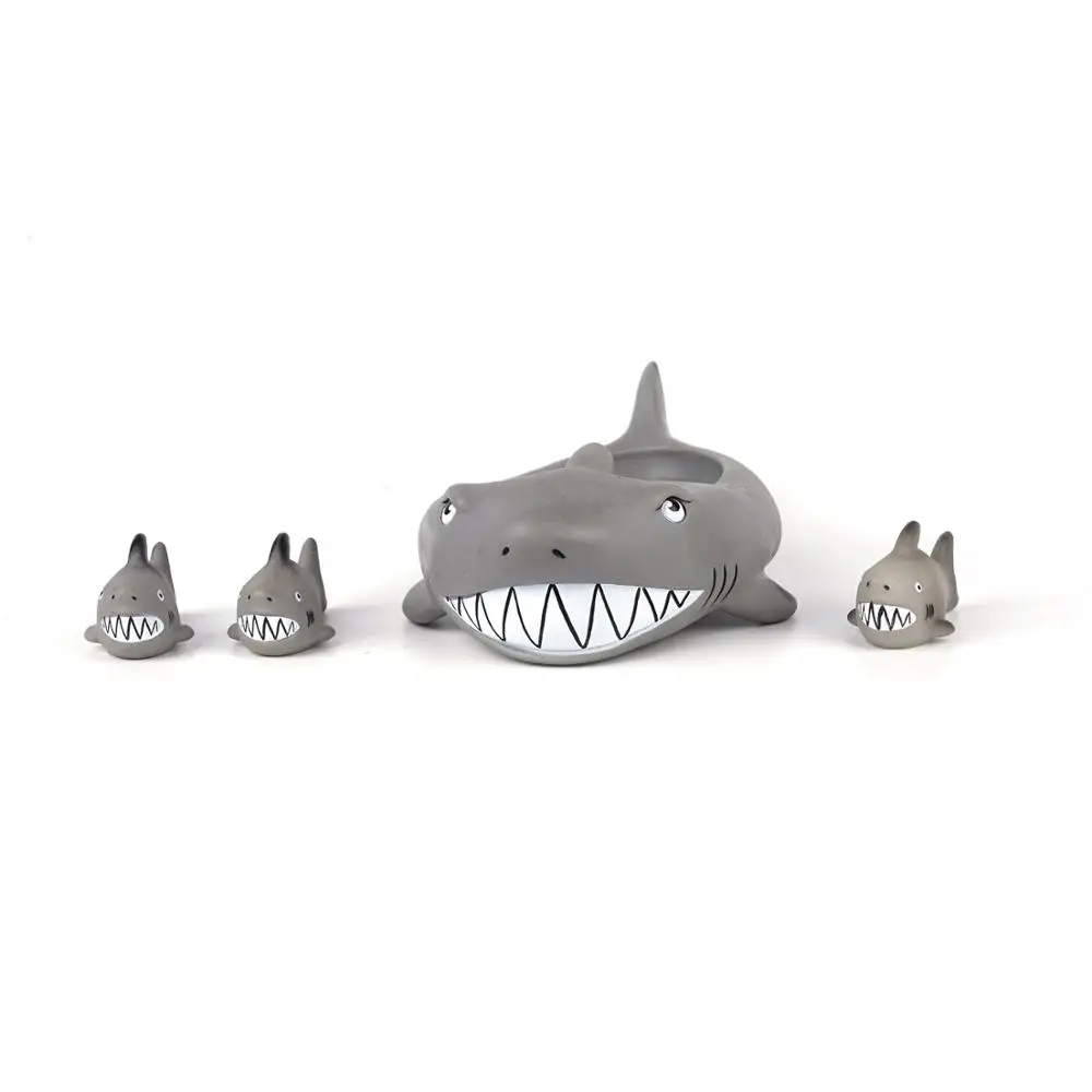 
Plastic floating baby bath toy waterproof shark shower kid bathtub toy 
