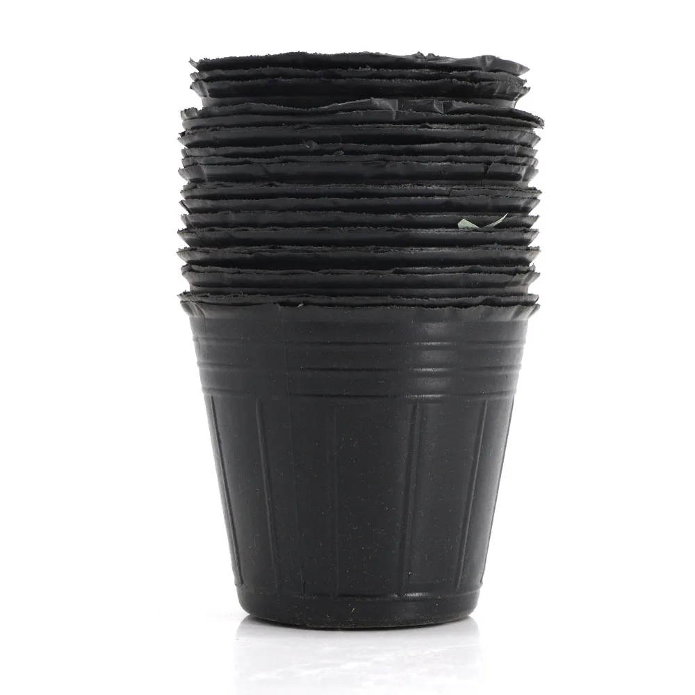 Plant Pot Plastic Flower Pots Creative Small Square Pots for Succulent Plants Garden Decor Black