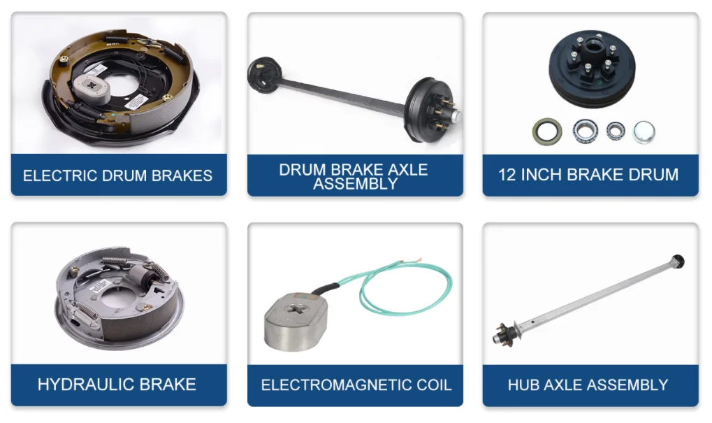 Airui Factory Wholesale 750kg to 1500kg Round or Square 39mm 40mm 45mm 50mm 60mm Solid Steel Stub electric  Axle