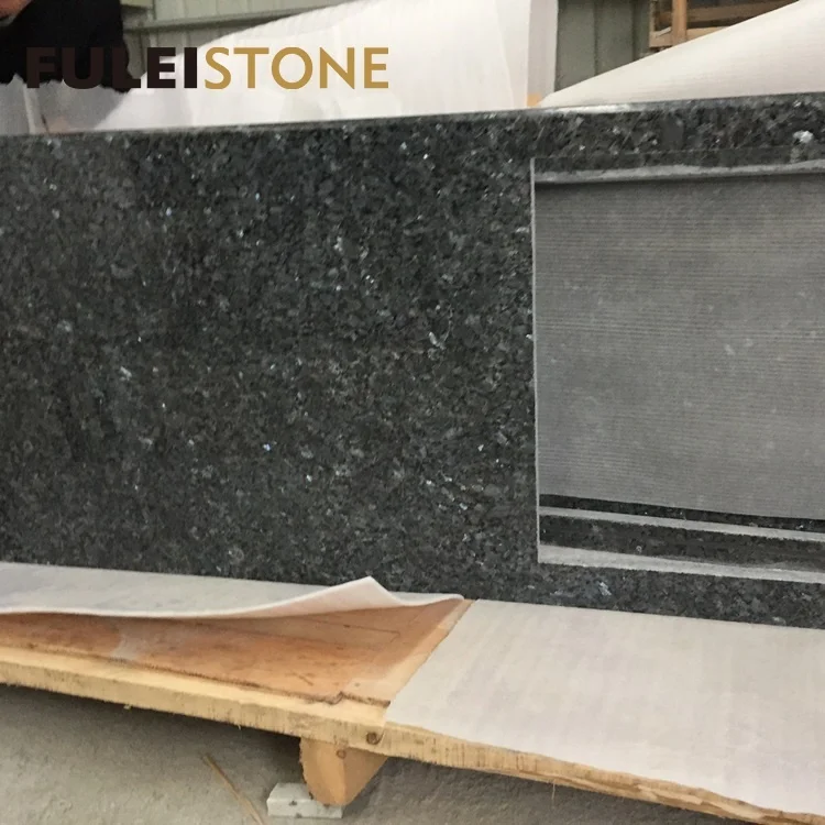 Norway Blue Pearl Granite epoxy resin kitchen countertop