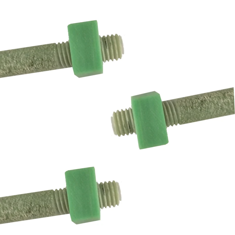 Insulating Epoxy Fiberglass Reinforced Plastic FRP FR4 FR5 G11 G10 Threaded Rod Screw Bolt and Nut