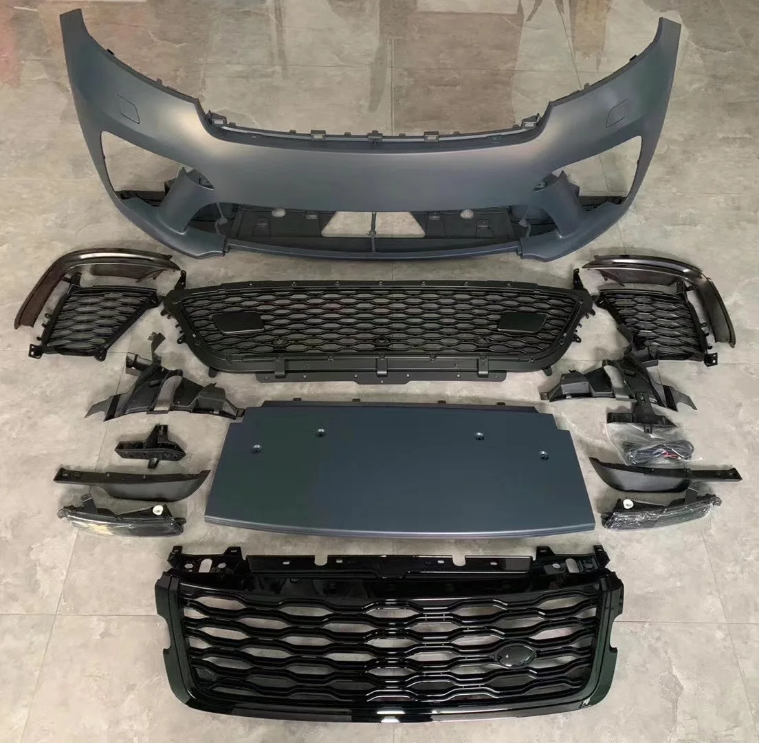Лидер продаж, полный передний бампер с решеткой для Land-Rover Range Rover Velar Style, передний бампер