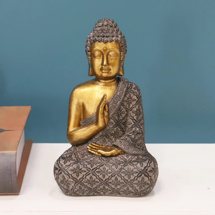Wholesale Thai Buddha Resin Zen Art Crafts Buddha Sculpture Decoration Buddha Statue Home Decoration