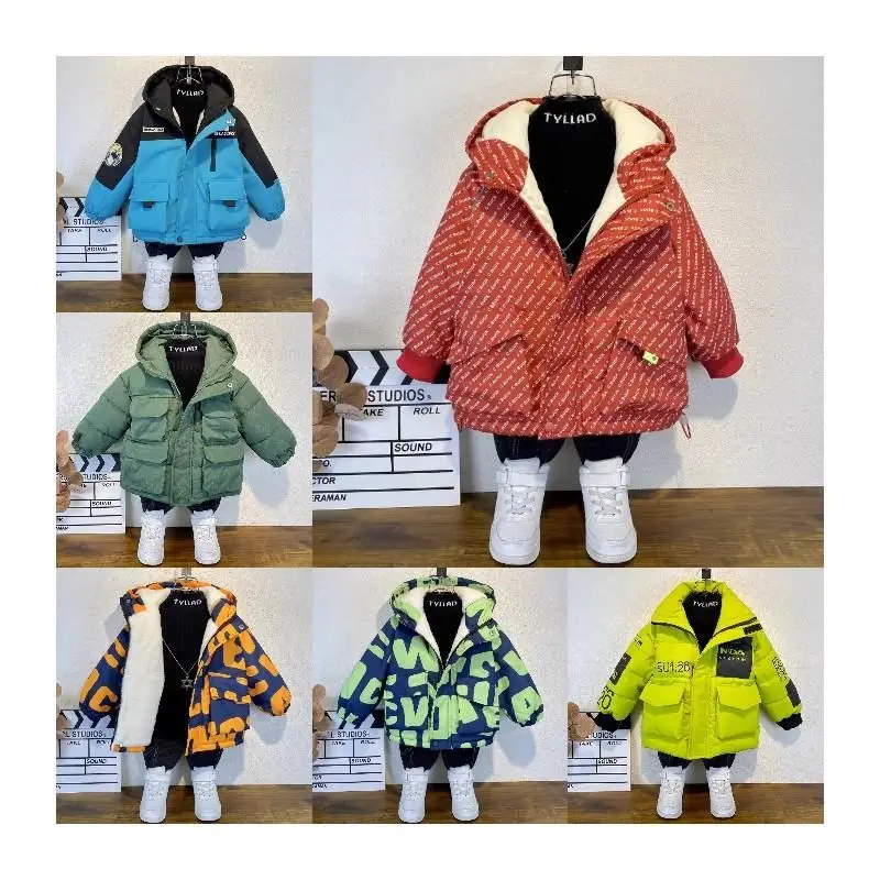 2023 Hot Sale Children Winter Coat Thick Padded Warm Jacket for Kids Girls Boys