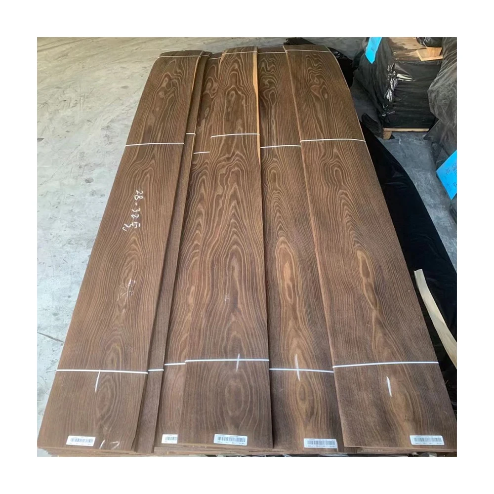 Natural Wood Veneer Without Cracks AAA+ Grade Rift Cut Circle Smoked Red Oak Veneer