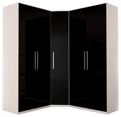 European  printed high gloss double color design furniture bedroom  big furniture wardrobe