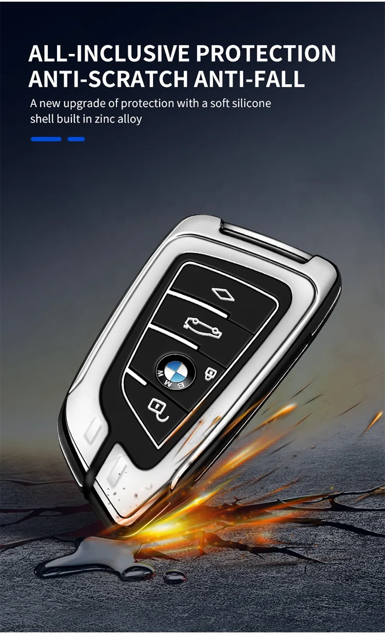 For BMW 1 3 5 7 Series M1 M2 F05 F10 F20 F30 335 328 535 650 740 X1 F48 X3 X4 X5 E30 E34 Drop Shipping Silicone Car Key Cover