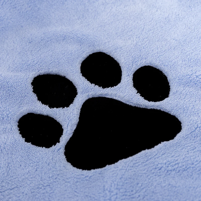Custom Wholesale Cartoon Logo Towels Pet Hair Cleaning Use Washable Quick Dry Absorbent Microfiber Dog Towel
