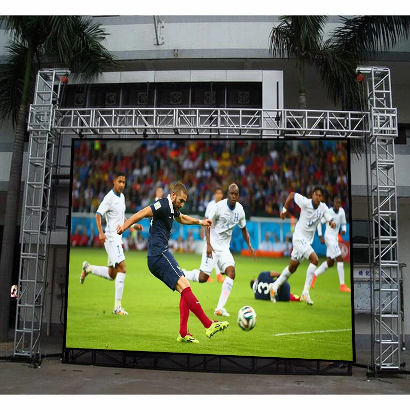 Pantalla De Gigantes Publicitaria  Led Crank Stand Multicolor Pared Interior P5 96X96 De Exterior 4X3 ledwall A Prueba De Agua