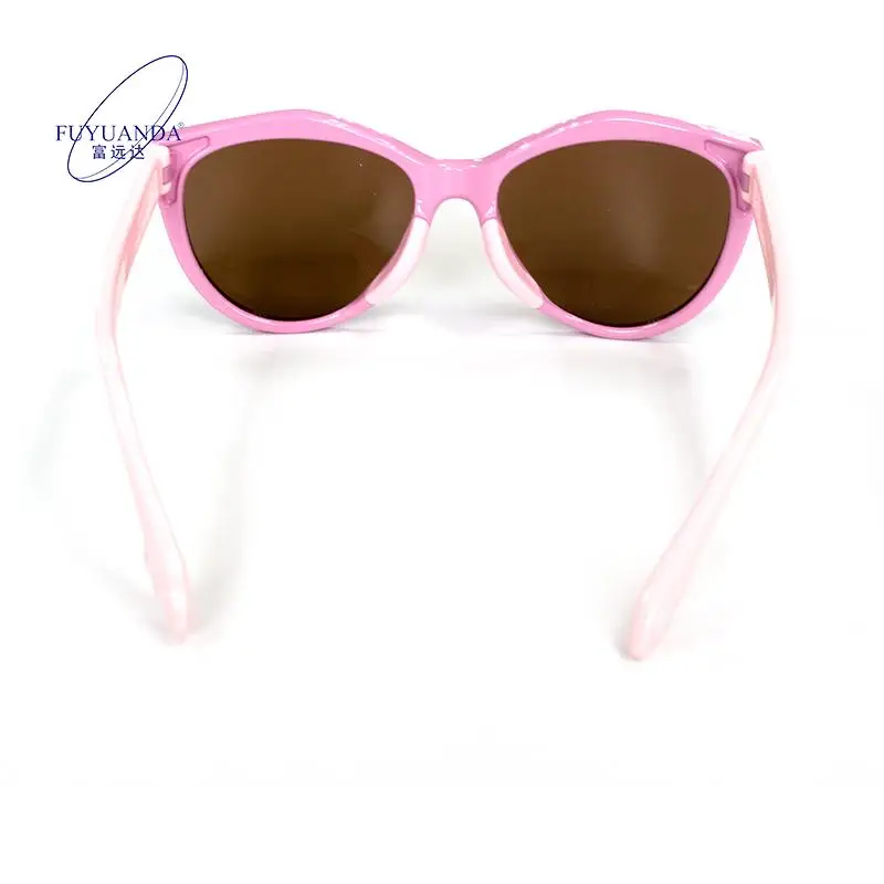2024 Unisex  Sunglasses White and Pink Customizable round Frames UV400 Lenses Cute Plastic Sun Glasses for Boys and Girls