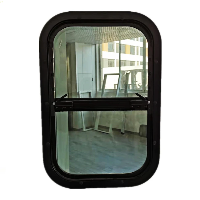 New design RV door with teardrop lifting windows motorhome caravan camper entry doors