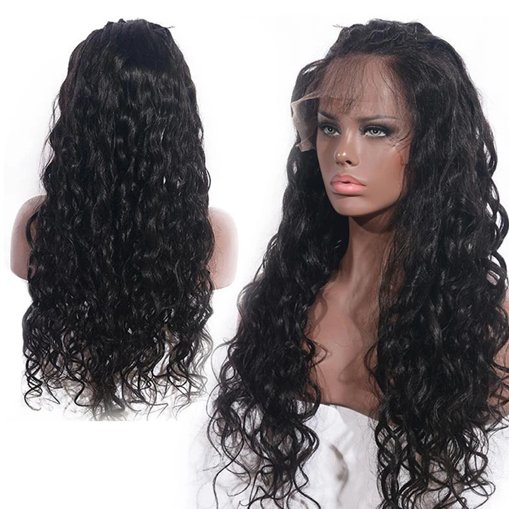 13X4 Transparent Swiss Lace Wigs For Black Women Wigs Human Hair 100% Brazilian Wave Curly Lace Front Human Wigs