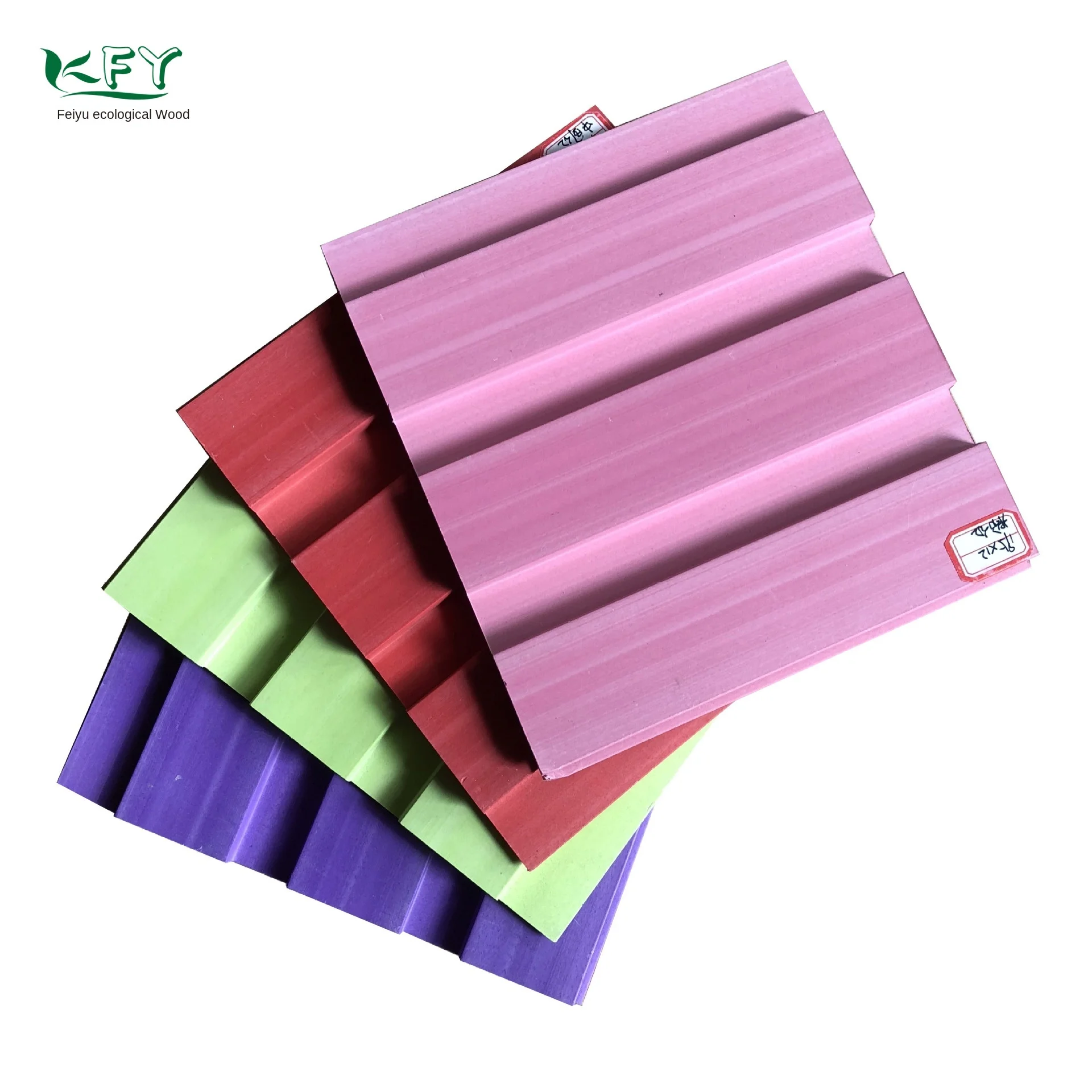 Wood grain cladding of interior decorative WPC wall panel for home and apartment