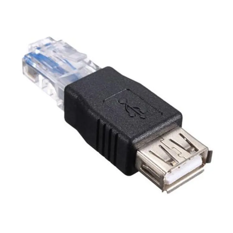 Оптовая продажа Переходник USB 2 0 типа A «мама» к Ethernet RJ45 8P8C «папа» для маршрутизатора модема