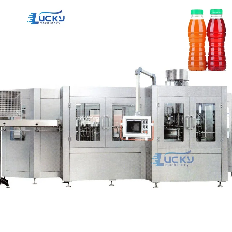 Complete Fruit bottle juice filling sealing machine / juice bottle liquid filling production