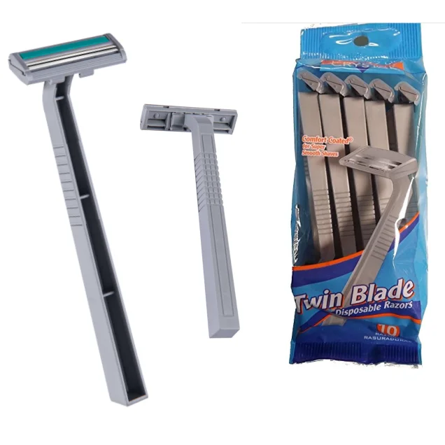 Manufacturers wholesale super quality twin blade disposable razor for hotel with different size