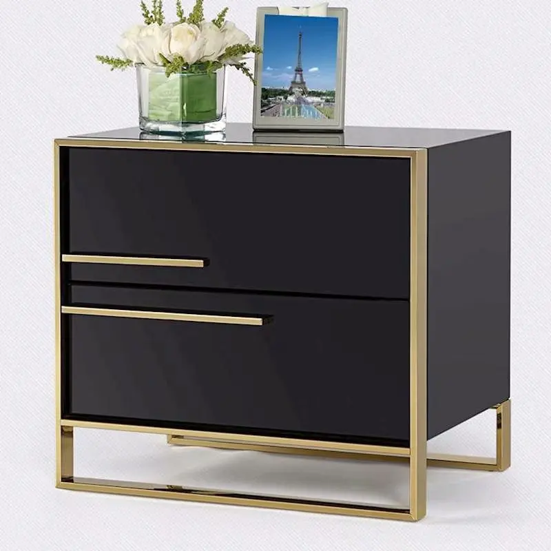 Оптовая продажа, Высококачественная мебель для спальни, подставка в современном стиле, прикроватный столик из цельного дерева