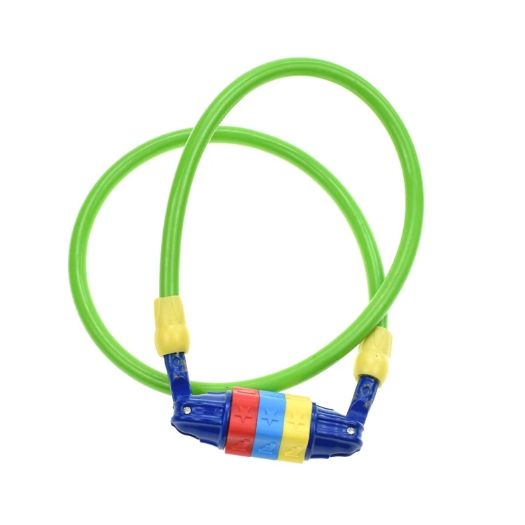 YH9152 цветные маленькие 3-цифровой комбинация велосипедной цепи блокировки велосипедный замок трос, хорошее качество для детей