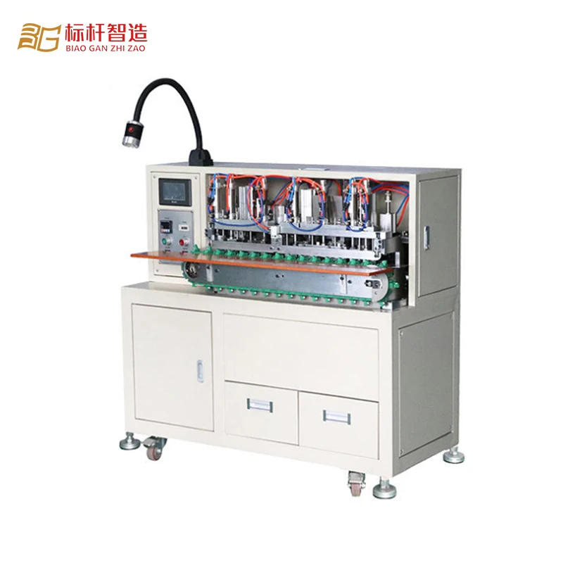 Charging Cable Automatic Multi-core wire stripping twisting tinning machine sheathed wire splitting dip tinning machine