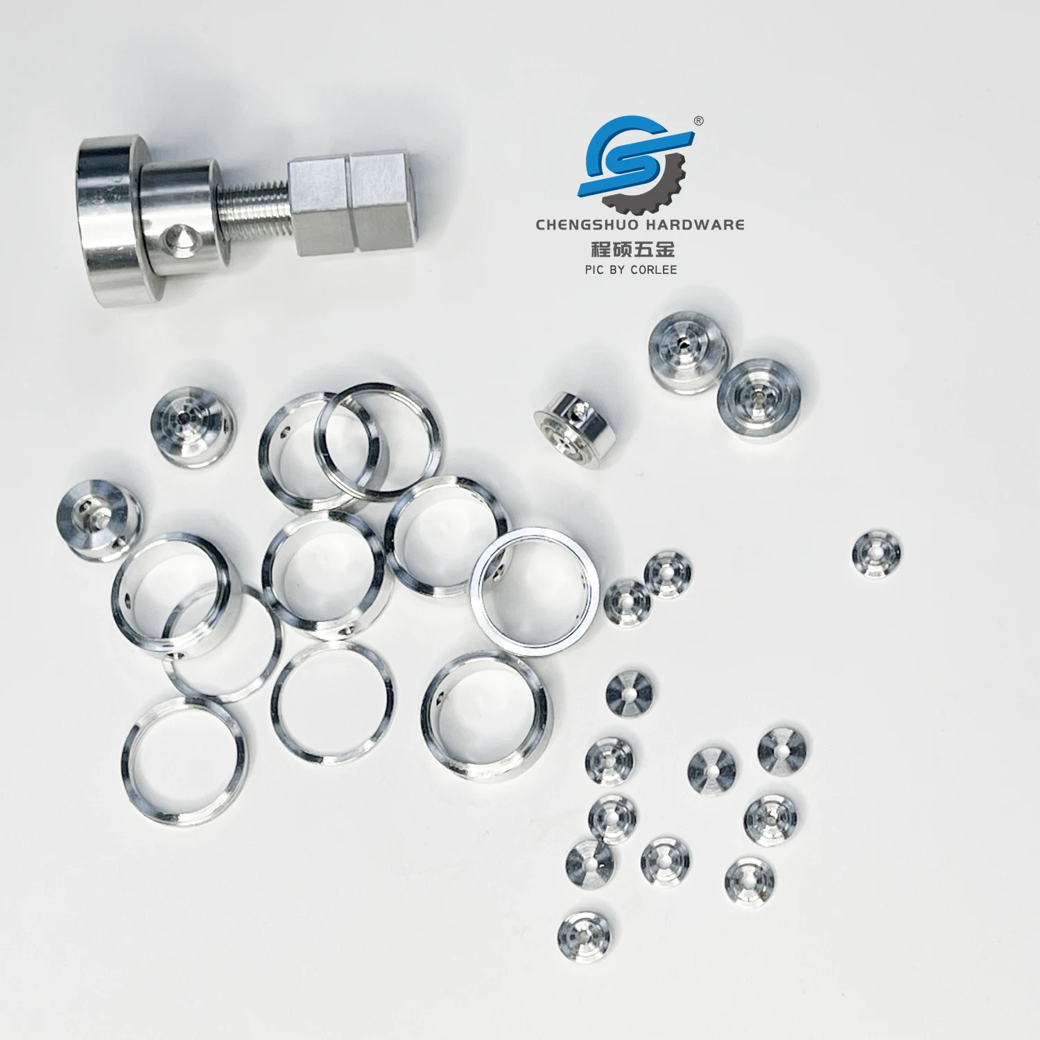 Custom Aluminum Adapter Rod CNC Machining Services Factory Turning Milling Chengshuo Hardware Machined