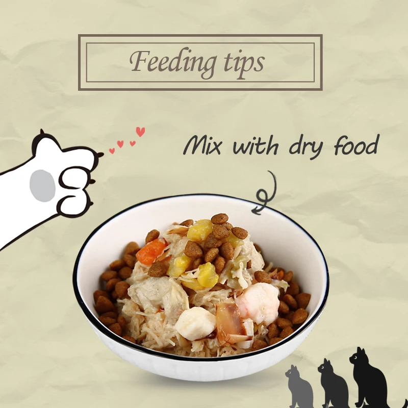 Organic Toptrees pet food cat chicken and pollock recipe can wet food 100% nature with water