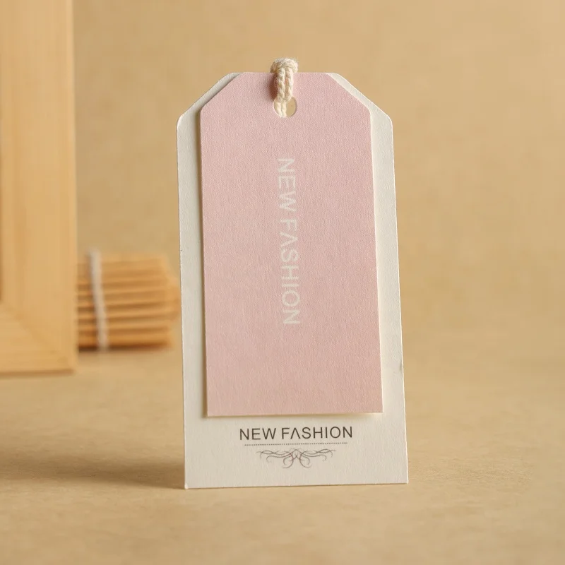 Customization Eco Friendly Custom Personalized Sock Private Kraft Print Dress Card Logo Cord Clothing Labels Hangtag