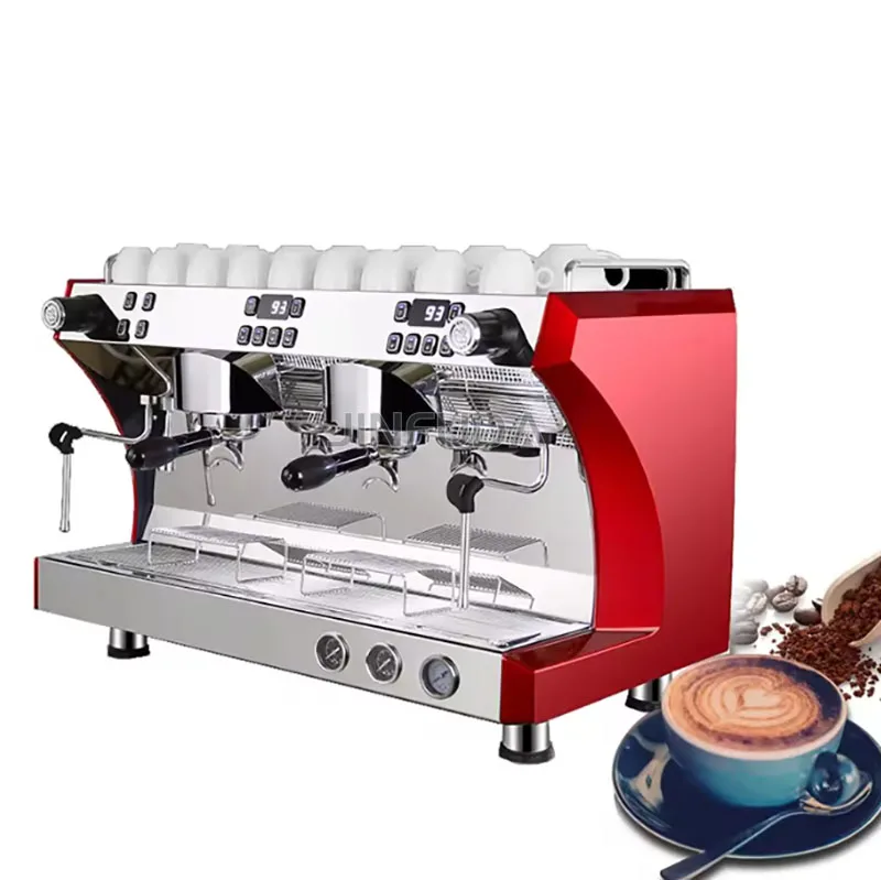Profesional Kaffeemaschine Italian Coffee Maker E61 Two Group Semi Automatic 3 In 1 Commercial Coffee Espresso Machine In China