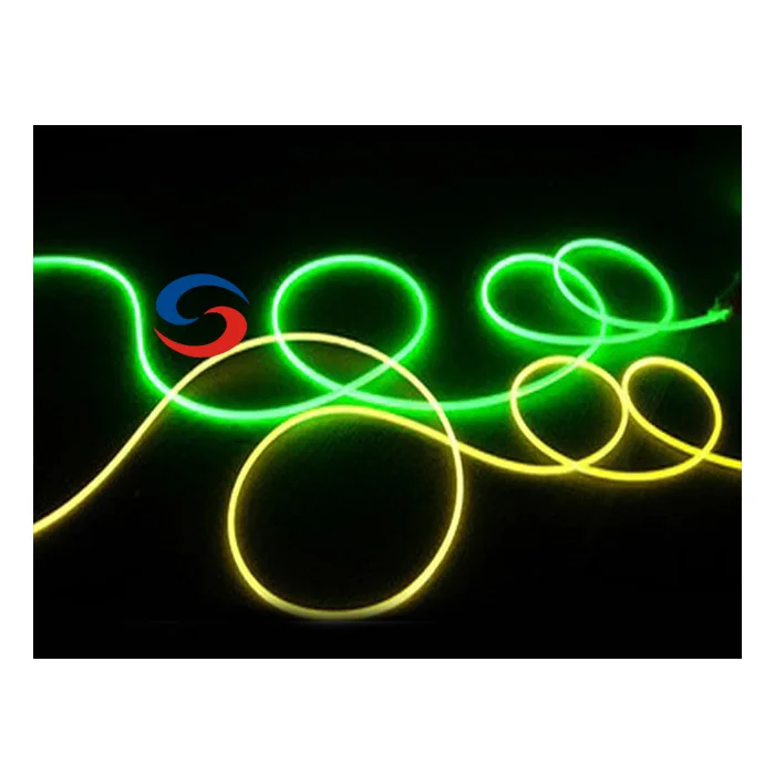 DIY long distance plastic optic light cable side glow optical fiber for swimming pool