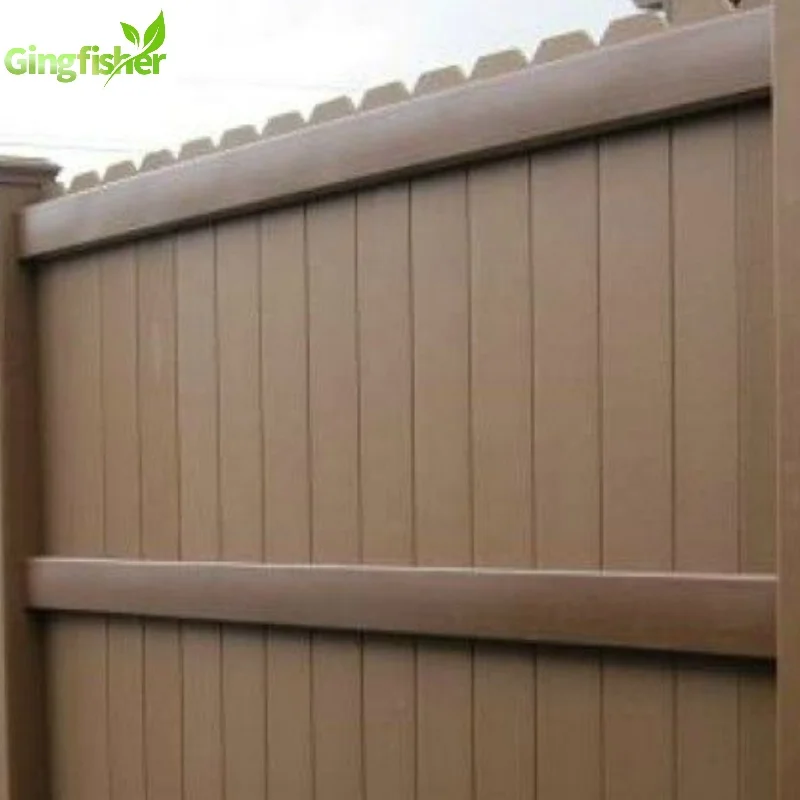 Cheap Wood Plastic Composite WPC Fence Panels Different Design Choice