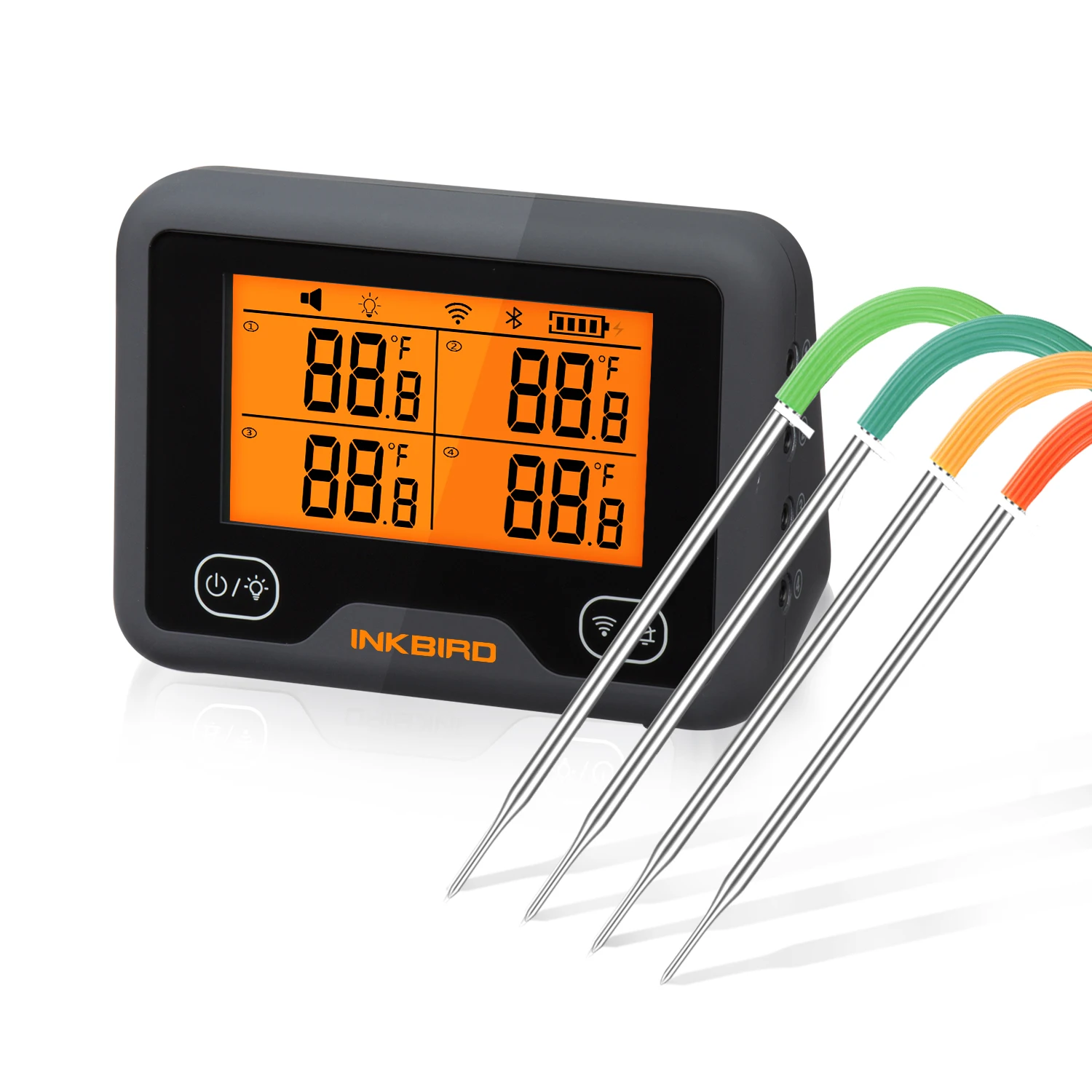 Inkbird wireless thermometer bbq digital meat thermometers IBBQ-4BW WIFI blue tooth for cooking