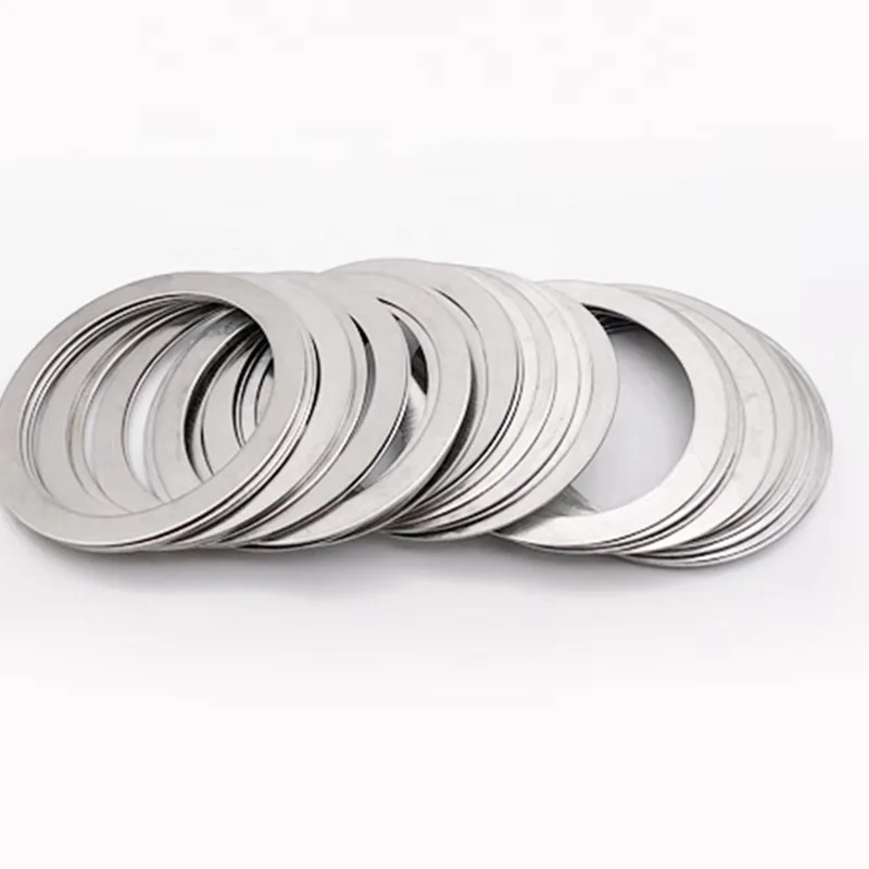 Customized laser cutting less burrs stainless steel brass copper aluminum round ring shims flat washer metal gasket