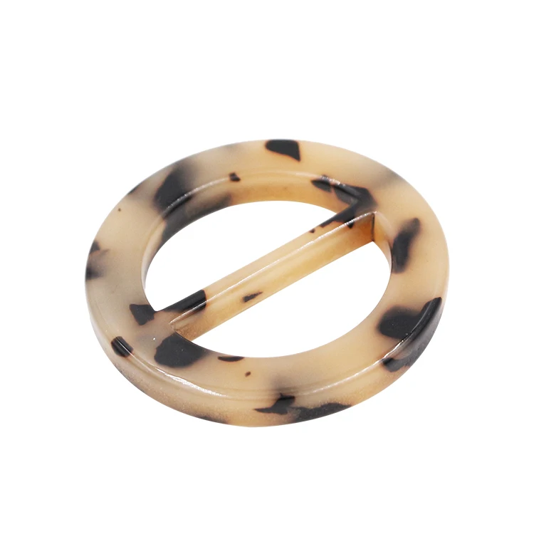 High fashion hoops custom lightweight high quality bikini swimwear connector O ring coat acetate buckles for woman belt