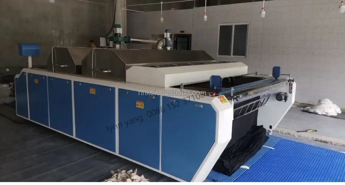 Industry Knitting Fabric Steam shrinking inspect machine Fabric heat setting stenter machine Steam shrinking inspection machine