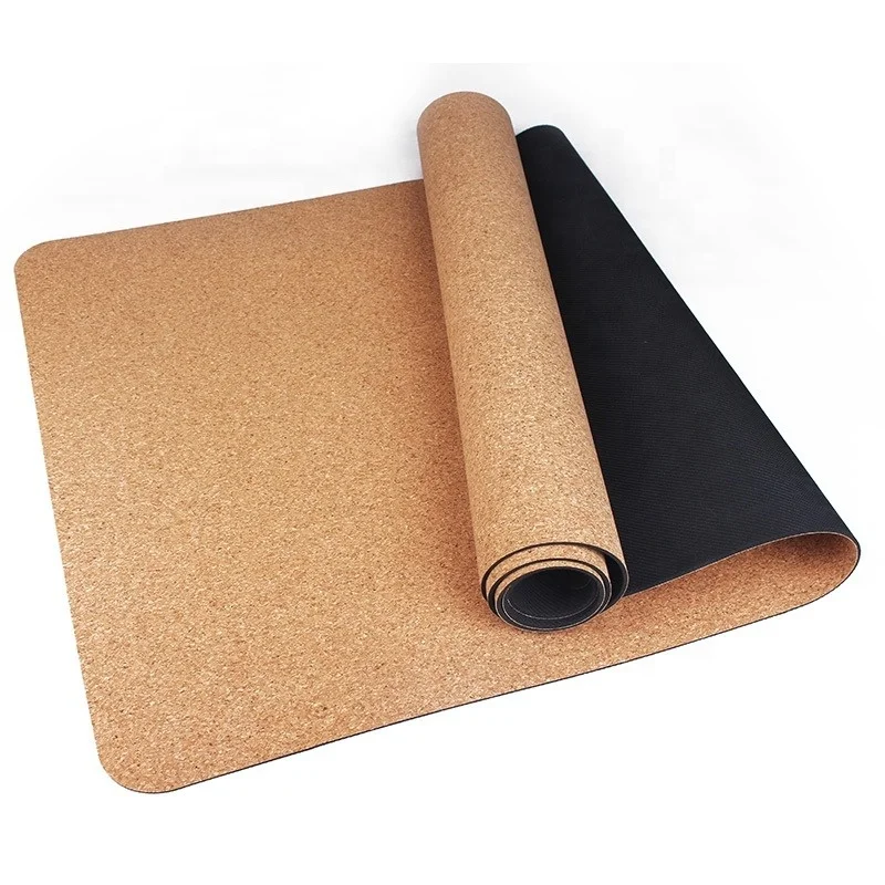 CHENGHONG gym home fitness equipment TPE material yogamat custom logo Non Slip Thick Eco-Friendly cork yoga mats