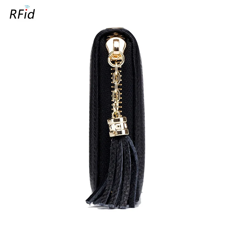 Anti Lost Italian Leather Wholesale Wholesalers Fashion Rfid Women Slim Card Holder Sale Bulk Order Custom Logo Wallet