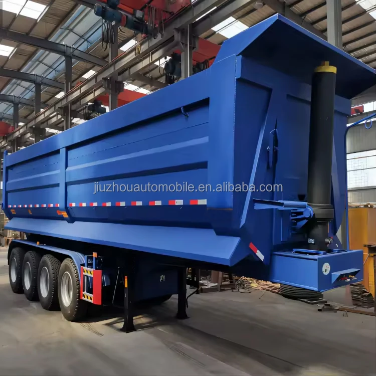 Vehicle Master 2 axles 3 axles 4 axles 60 ton Coal and Gravel Transport Dump Semi Trailer Rear Tipper Dump semi truck trailer