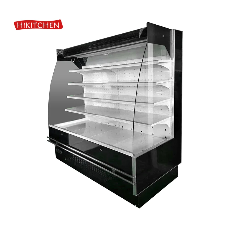 Hot Sale Refrigerator Commercial Supermarket Drink Display Fridge Vegetables Meat Fruit Chiller Showcase