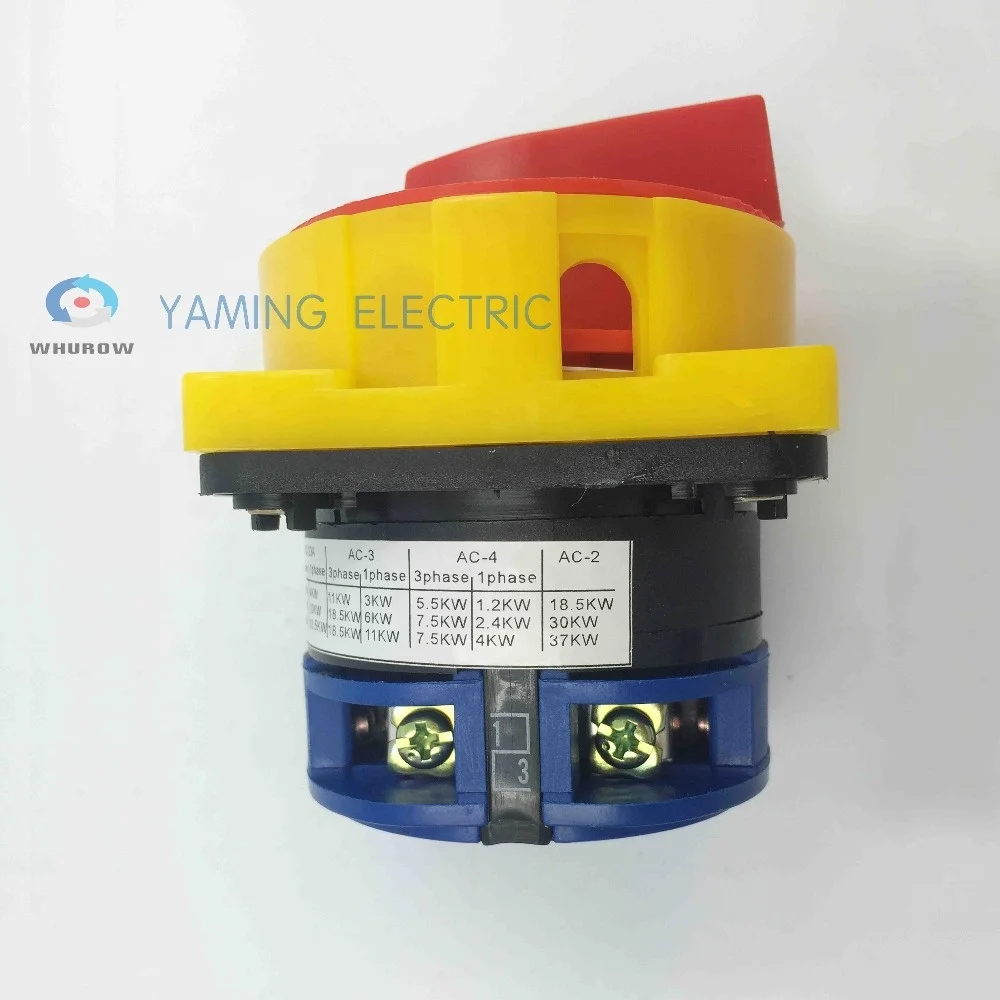  32amp 1 полюс изолятор поворотный кулачковый переключатель замок ВКЛ-ВЫКЛ питания сетевой выключатель выключатели