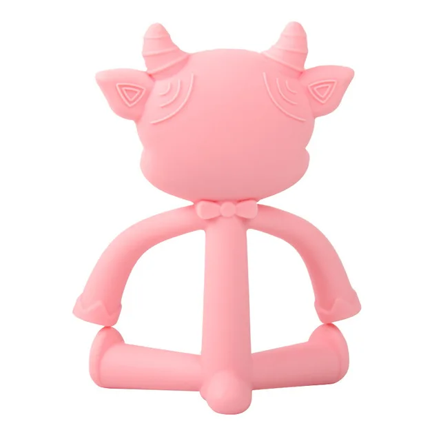 Durable Using Silicone Baby Teether Cute Bear Shape Kids Teethers Safety Baby Animal Silicone Set for Newborn Teeth Care