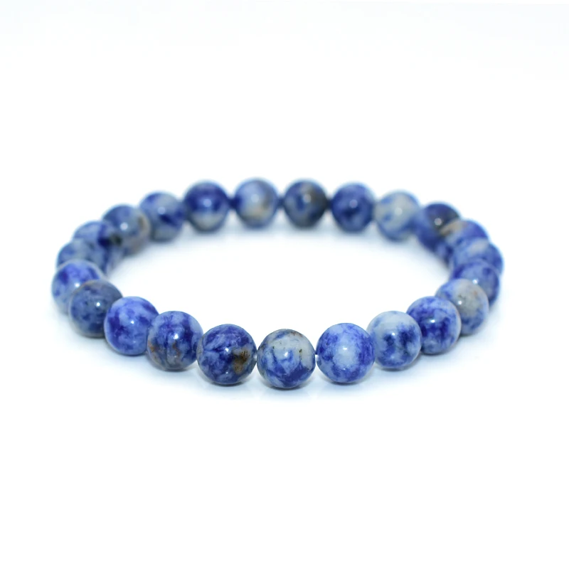 Wholesale High Quality 4/6/8/10/12mm Natural Sodalite Bracelet For Women Men