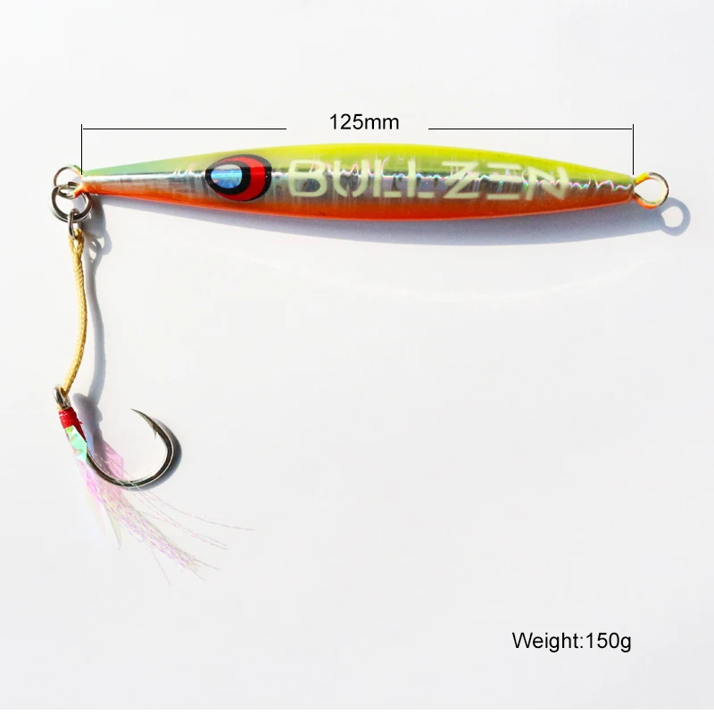 China Factory wholesale Fishing Lures 125mm 150g Slow Pitch Sinking Jigging lead