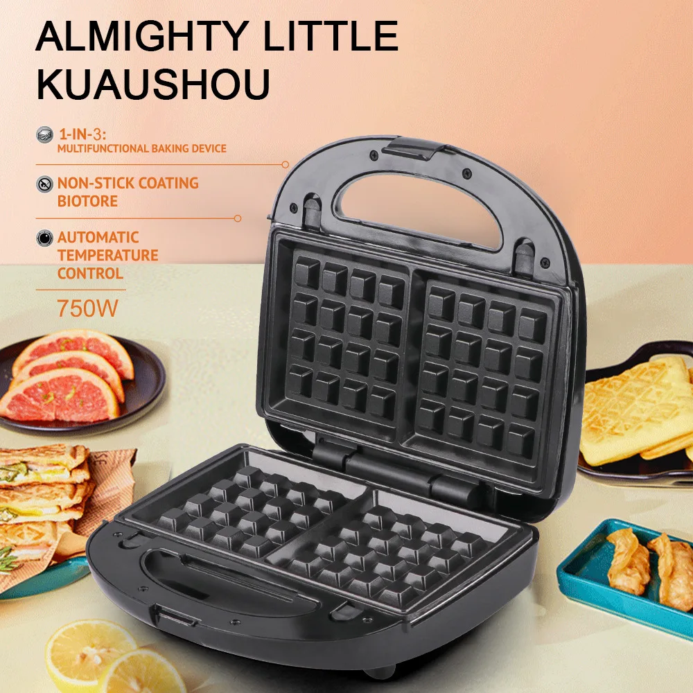 RAF  3 In 1 Electric Sandwich Maker Waffle Maker panini Breakfast Machine