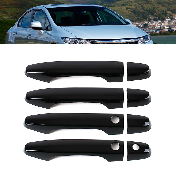 Car Accessories Protection Strip Car Door Operating Handle Cover Exdoor Bowl Sticker For Honda Civic 9th Gen 2012