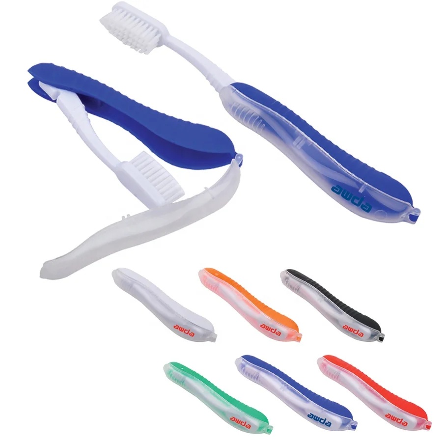 Персональная портативная Пластиковая Складная зубная щетка для путешествий отеля и ежедневного использования мини паста