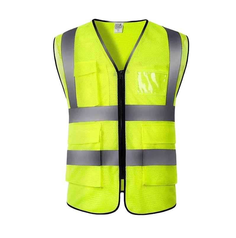 big pocket net shape  hi-viz Jacket Strip Fabric Construction Security Safety High Visibility work clothes reflective vest