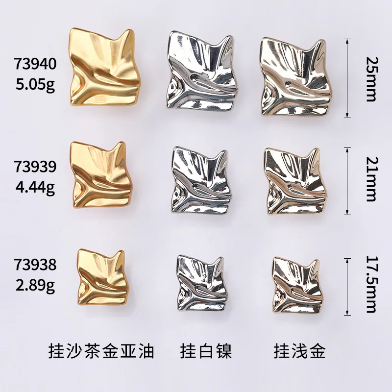 Fancy dress Irregular metal buttons for women clothing,decoration metal buttons for coats