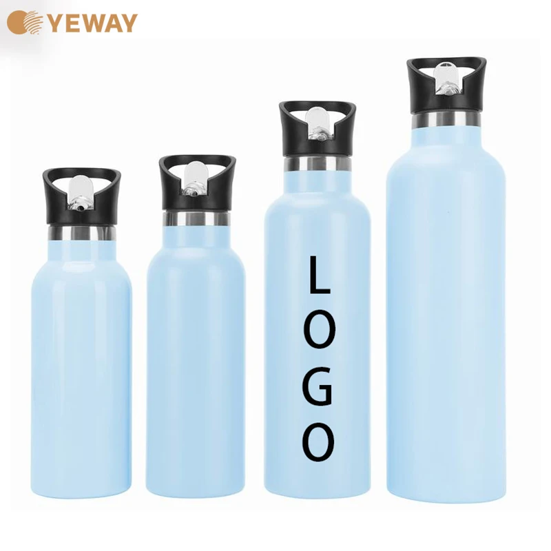 Yeway 2022 cheap stainless steel thermos vacuum flasks drinking water bottle customizable gradient bike ss water bottle