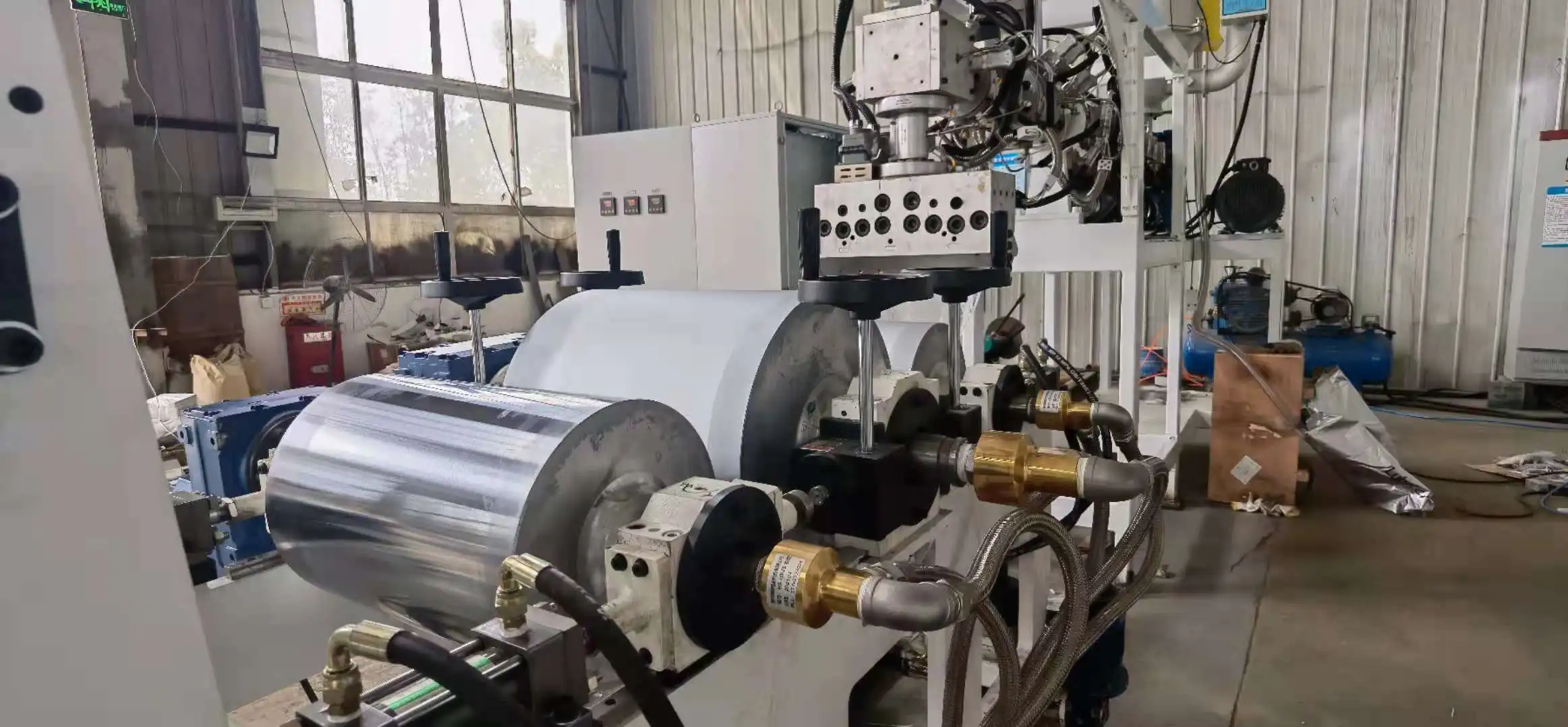 Lab size TPU TPE TPR EVA SHEET MAKING MACHINE SHEET EXTRUDER