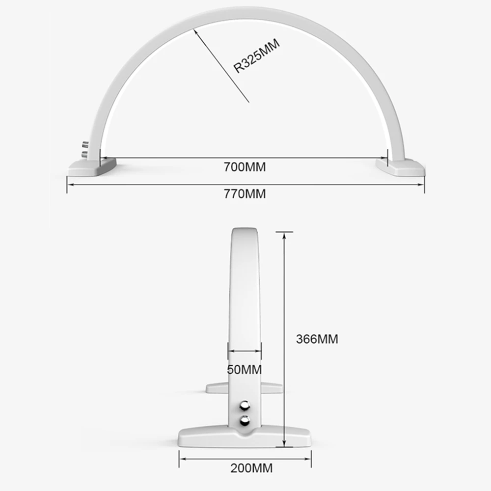 Professional 40W Led Lash Lights Led Moon Tattoo Led Light With Floor Stand For Nail Beauty Salon